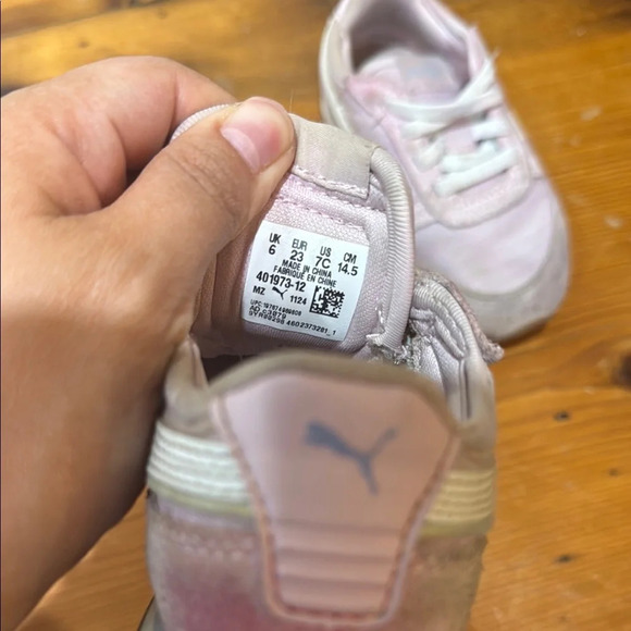 Puma Kids Toddler Slip On Sneakers - Soft Pink Size 7C - Picture 3 of 8
